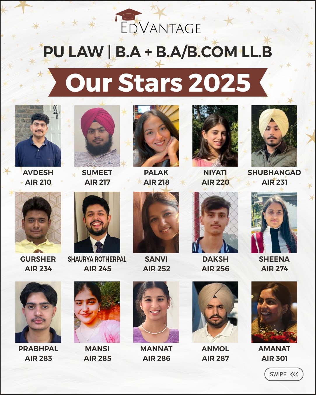 Edvantage Our Stars 2025 ranker 6